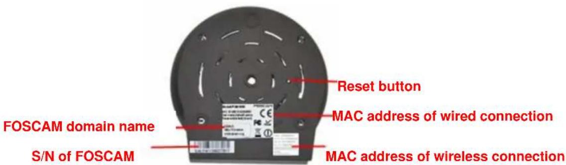 FOSCAM FI8916W-W - Bottom View - 1
