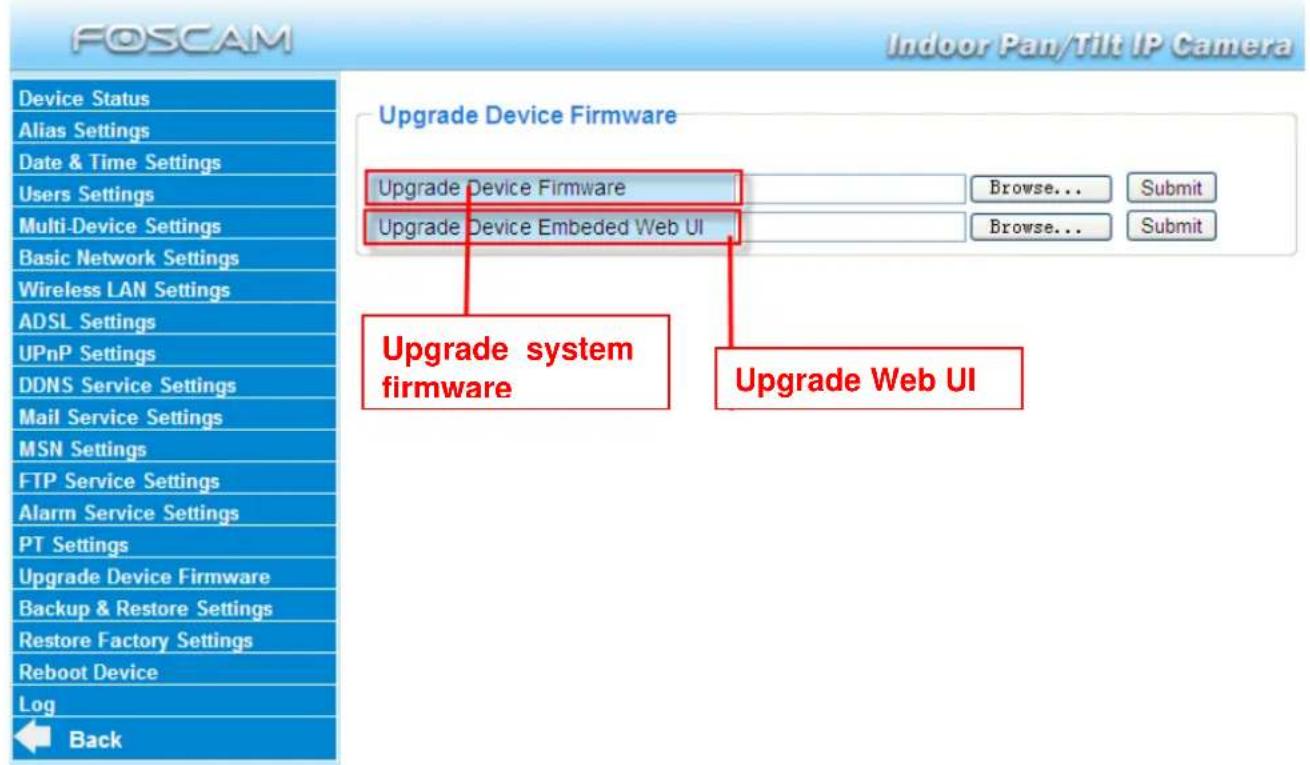 FOSCAM FI8916W-W - Upgrade Device Firmware - 1