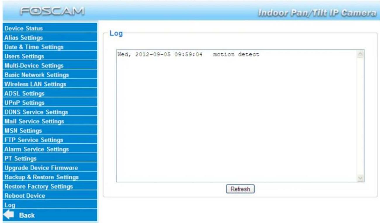 FOSCAM FI8916W-W - Log - 1