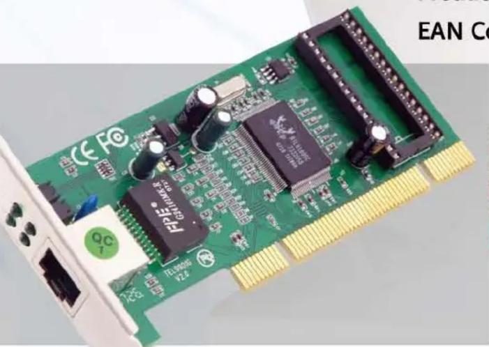 Green printed circuit board with various electronic components and connectors (no readable text or symbols)