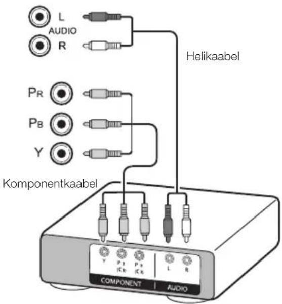 L AUDIO R PR PB Y Helikaabel Komponentkaabel Y P1 P2 L R COMPONENT AUDIO