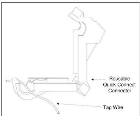 Reusable Quick-Connect Connector Tap Wire