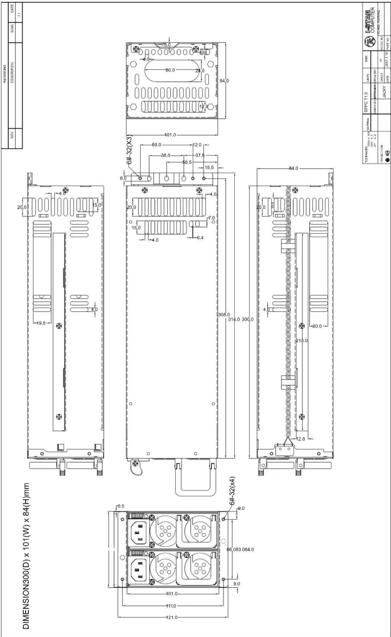 Fantec TC-650RVN2 - Electrical Specifications: - 1