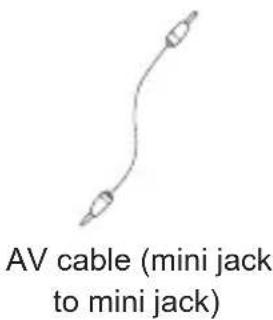 AV cable (mini jack to mini jack)