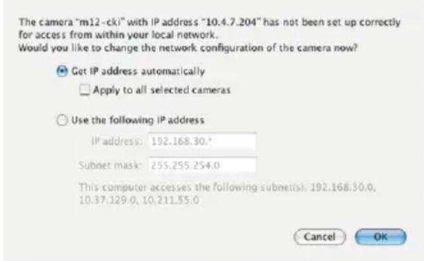 Mobotix MX-D25M-SEC-D76 - Reconfiguring Network Addresses of Cameras - 1