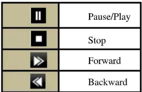 II Pause/Play □ Stop ▶ Forward ◀ Backward