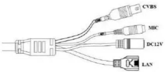 CVBS MIC DC12V LAN
