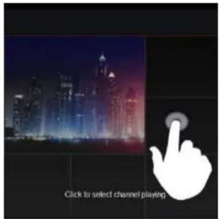 Click to select channel playing
