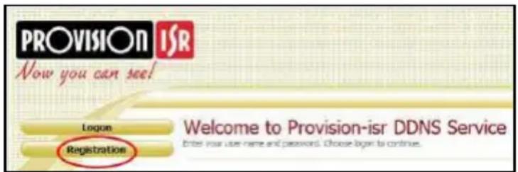 PROVISION ISR Now you can see! Login Registration Welcome to Provision-ISR DDNS Service Enter your user name and password. Choose login to continue.