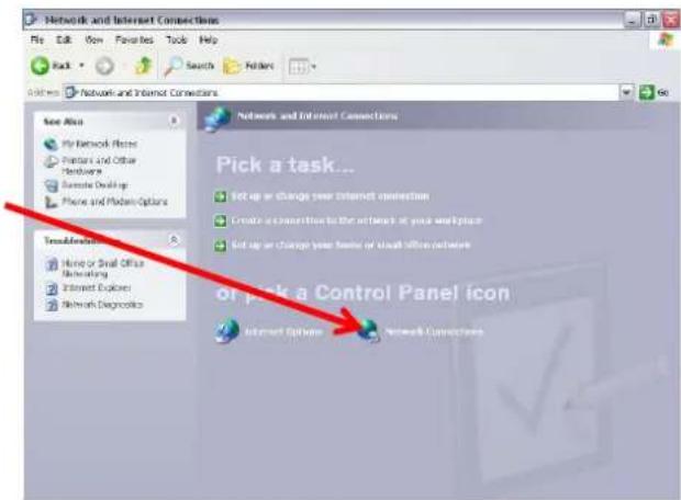 Network and Internet Connections File Edit View Favorites Tools Help Pack Search Favorites Settings Network and Internet Connections New Access My Network Files Enterers and Other Hardware Exercise Desktop Phone and Modem Options Transaktion Home or Small Office Networking Internet Explorer Network Diagnostics Network and Internet Connections Pick a task... Not up or change your internet connection Create a connection to the network at your workplace Not up or change your home or cloud office network or pick a Control Panel icon Internet Options Network Connections