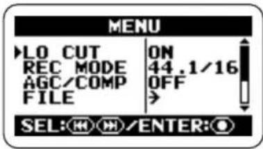 SAMSON ZH2 - Bring up the main menu screen. - 1