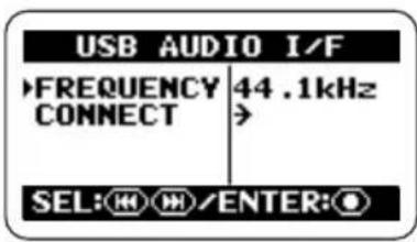 SAMSON ZH2 - Bring up the USB AUDIO I/F screen. - 1