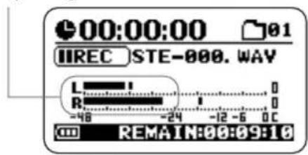 SAMSON ZH2 - Set the H2 to the recording standby condition and adjust the recording level. - 3