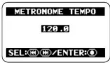 SAMSON ZH2 - Specify the metronome tempo. - 1