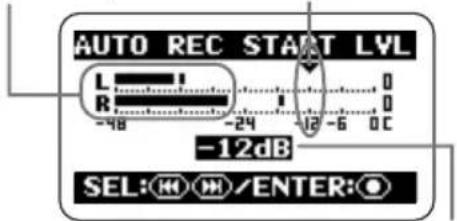 SAMSON ZH2 - Set the auto record function to ON and set the start level. - 2