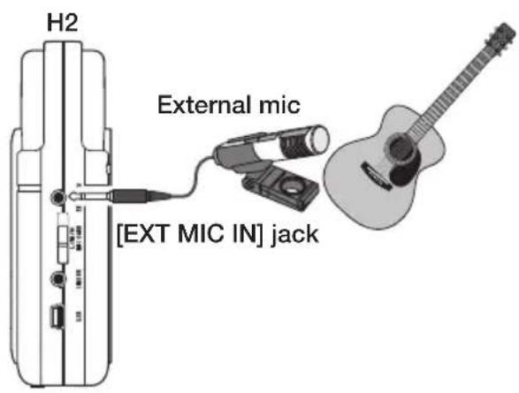 SAMSON ZH2 - Setup example (2): External mic - 1