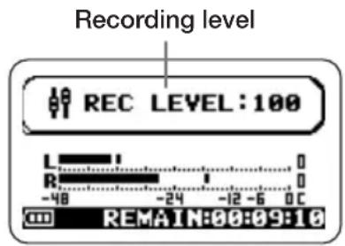 SAMSON ZH2 - Adjust the recording level. - 1
