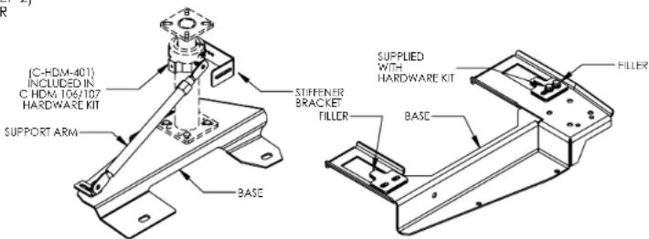 (C-HDM-401) INCLUDED IN C HDM 109/107 HARDWARE KIT SUPPORT ARM BASE STIFFENER BRACKET FILLER SUPPLIED WITH HARDWARE KIT FILLER BASE
