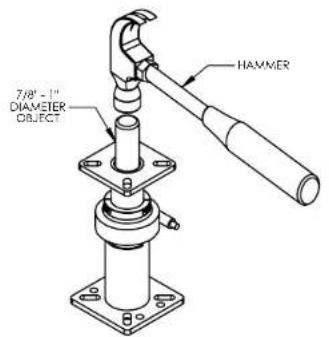 7/8" - 1" DIAMETER OBJECT HAMMER
