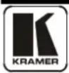 Kramer VP-701XL - Storing the current settings - 1