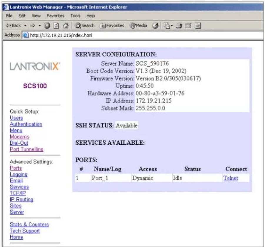 Lantronix SCS100 - EZWebCon Method - 2