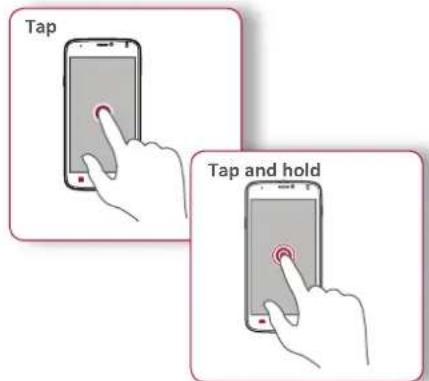 Tap Tap and hold