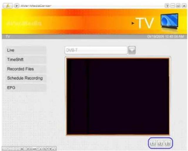 After MediaCenter TV 09/18/2009 10:45:00 AM Live TimeShift Recorded Files Schedule Recording EPG DVB-T