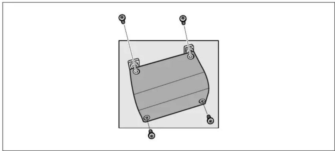 Diagram of a mechanical component with three light bulbs and mounting holes, shown without any text or symbols.