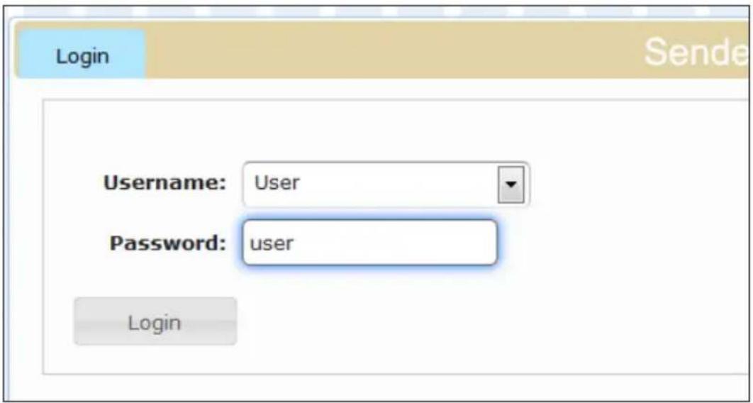 Login Username: User Password: user Login