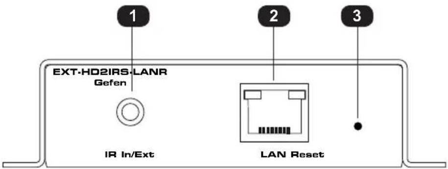 EXT-HD2IRS-LANR Gefen IR In/Ext LAN Reset 1 2 3