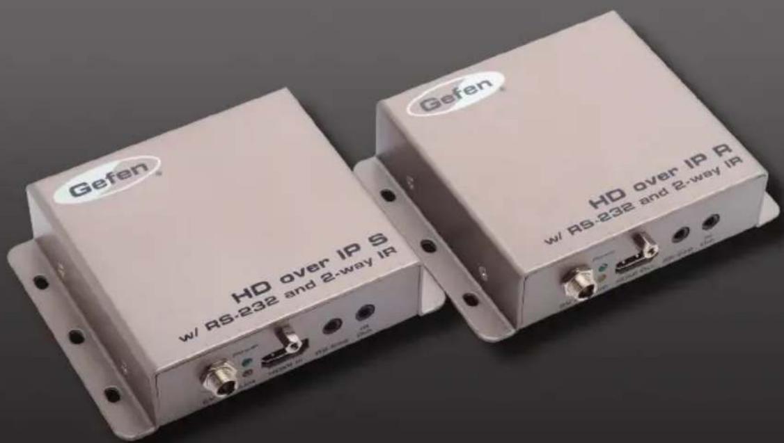 Gefen HD over IP S w/ RS-232 and 2-way IIP Gefen HD over IP A w/ RS-232 and 2-way IIP