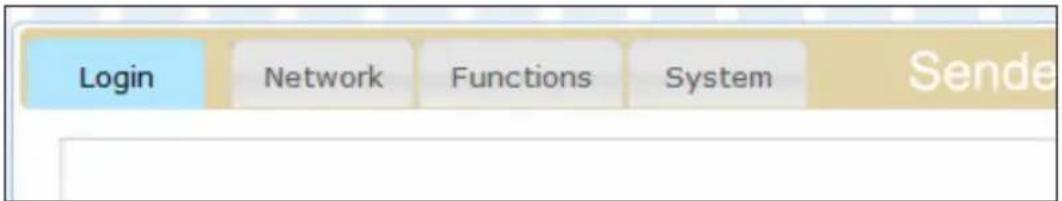 Login Network Functions System Send