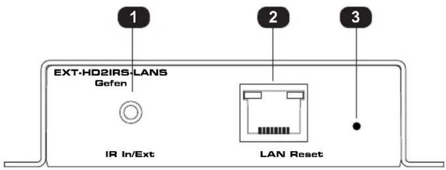 EXT-HD2IRS-LANS Gefen IR In/Ext LAN Reset 1 2 3