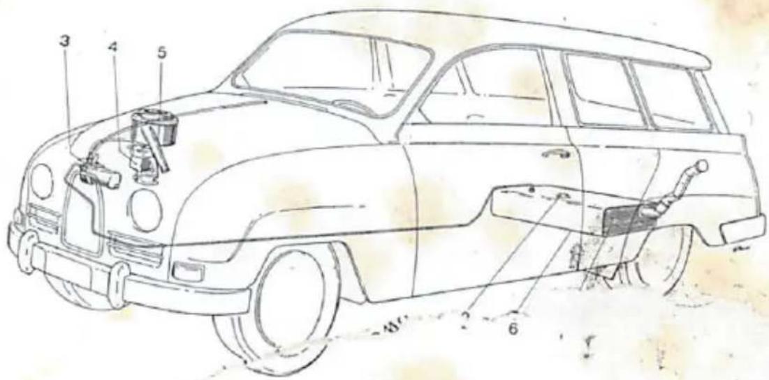 SAAB 95 (1961) - Fuel System - 1