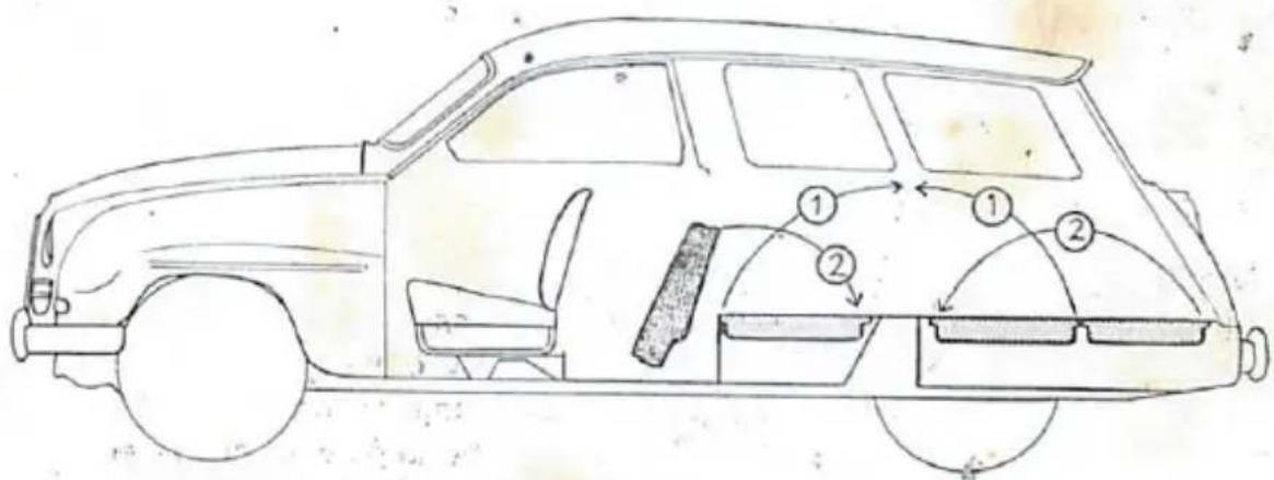 SAAB 95 (1961) - Loading capacity and passenger seats - 2