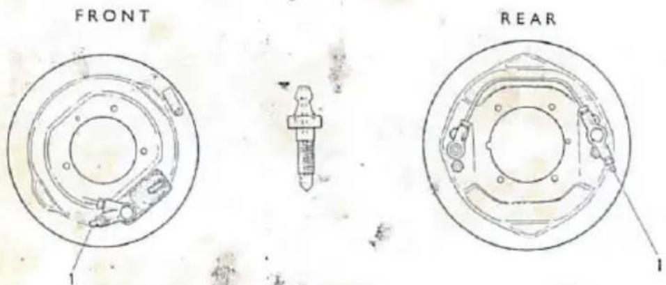 SAAB 95 (1961) - \* Bleeding of Brake System - 1