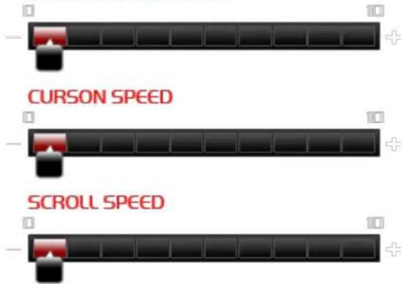 CURSON SPEED SCROLL SPEED
