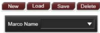 New Load Save Delete Marco Name