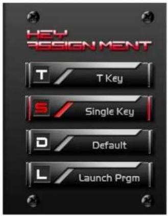 HEY ASSIGN MENT T / T Key S / Single Key D / Default L / Launch Prgm
