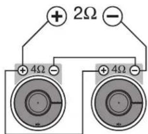 + 2Ω - + 4Ω - + 4Ω -