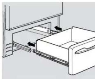 HOTPOINT RB758DPWW - To replace the warming drawer: - 1