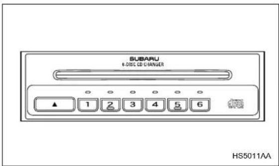 SUBARU Baja (2005) - In-dash 6 CD auto changer (Optional audio unit – if equipped) - 1
