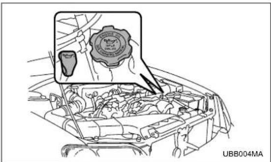 SUBARU Baja (2005) - ■ Checking the oil level - 1