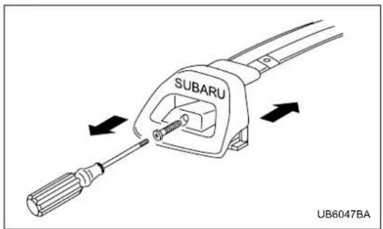 SUBARU Baja (2005) - CAUTION - 1