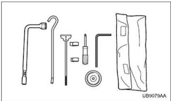 SUBARU Baja (2005) - Jack and tools - 2