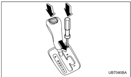 SUBARU Baja (2005) - Shift lock release - 2