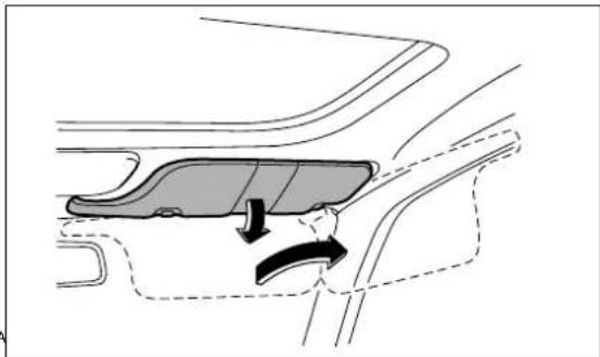 SUBARU Baja (2005) - Sun visors - 1