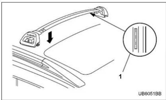 SUBARU Baja (2005) - Front crossbar: - 1