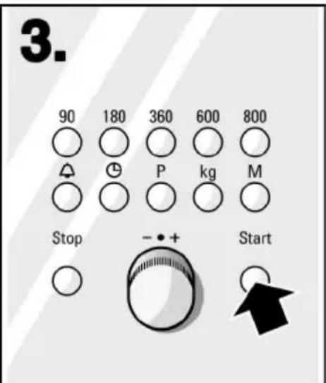 3. 90 180 360 600 800 Stop - + Start