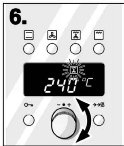 6. 240°C - • + →